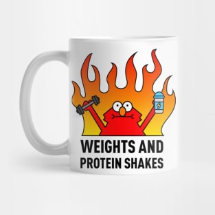 Weights and Protein Shakes Mug